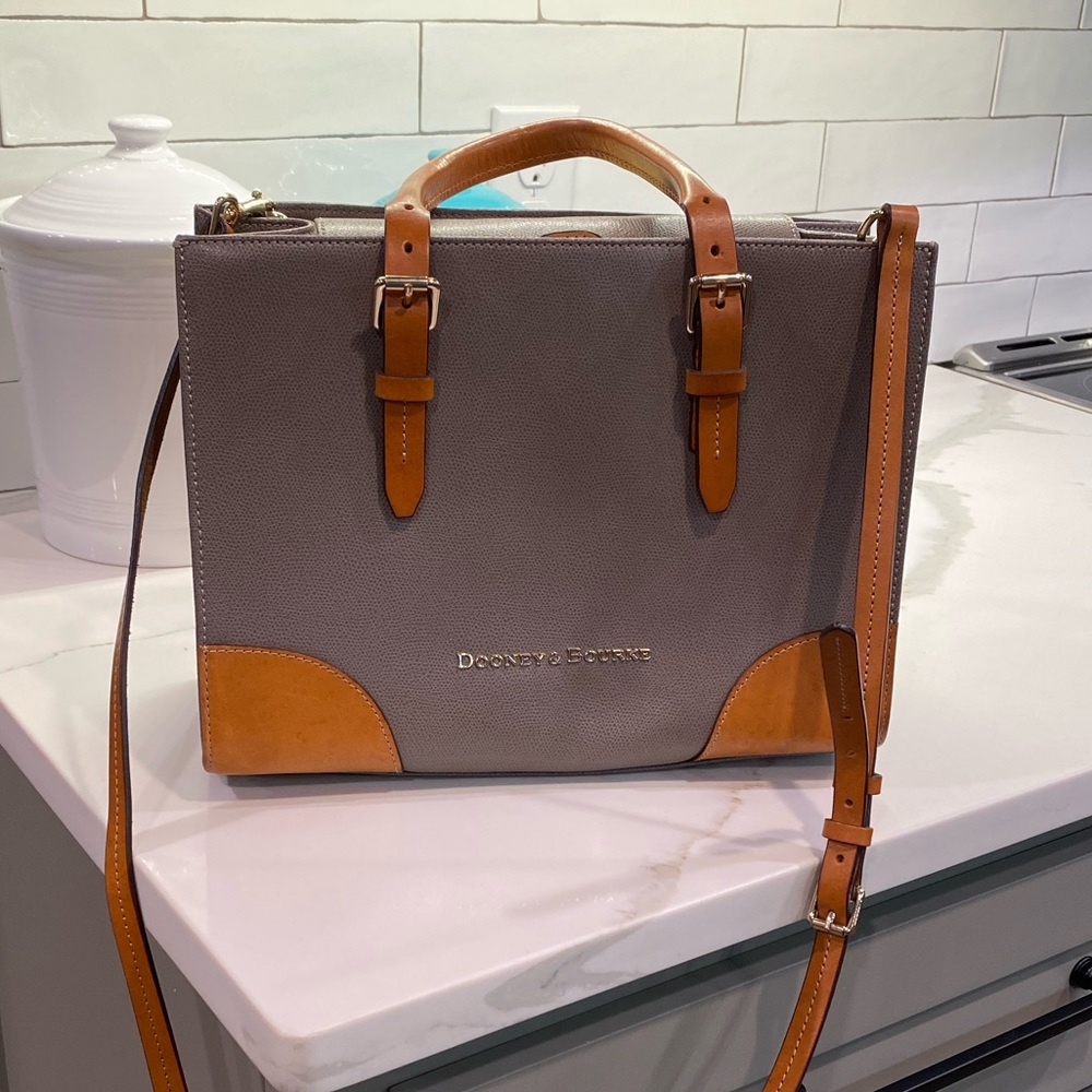 Dooney & Bourke taupe crossbody